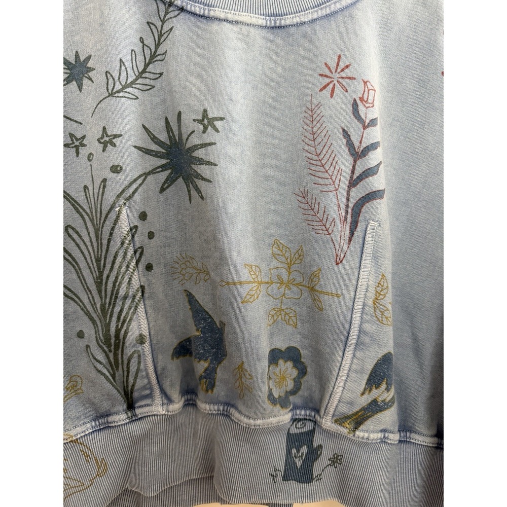 Free People Gaia Sweatshirt Folk Combo Women's Size Small - Picture 9 of 12